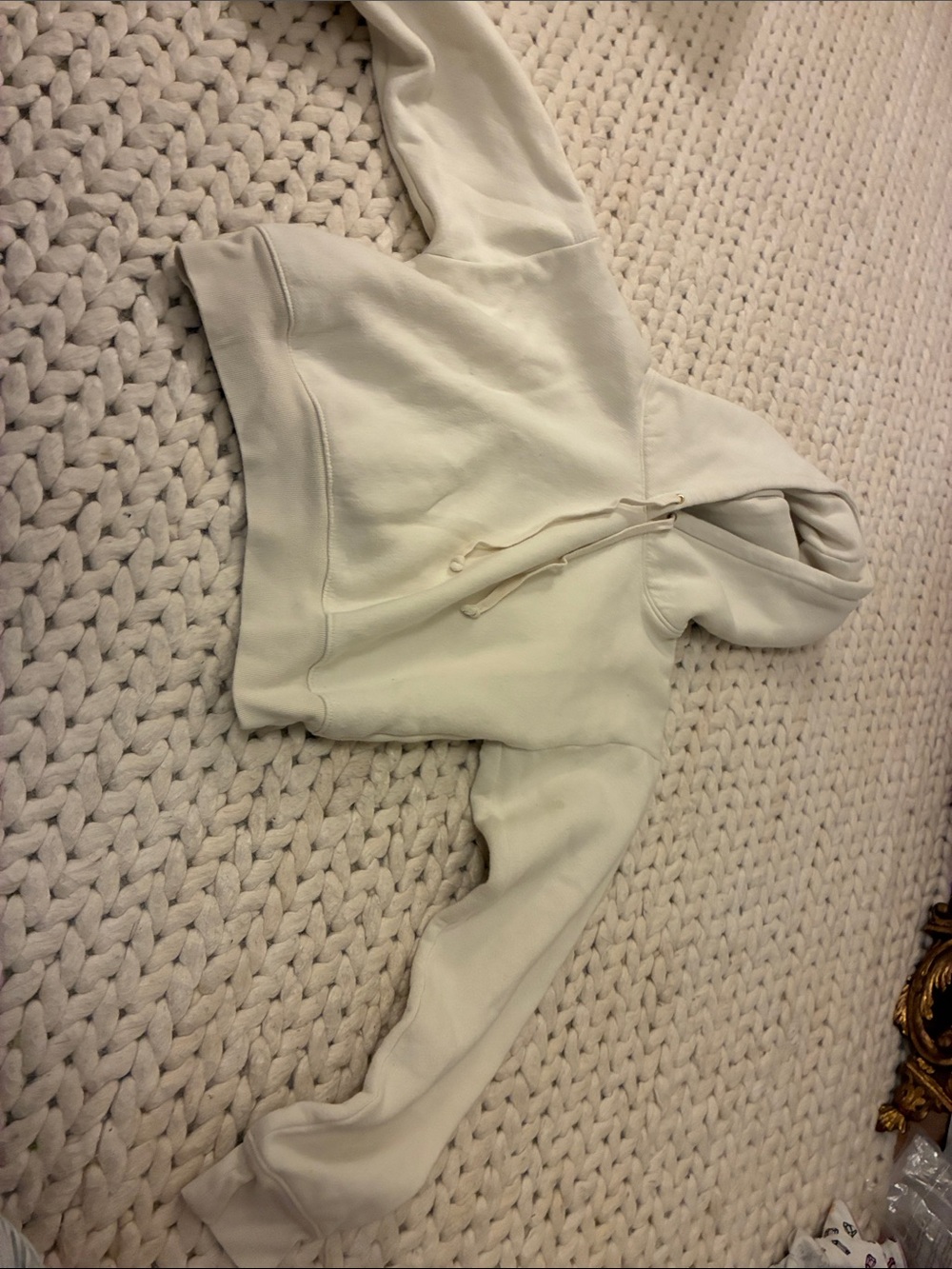 J. Crew Kids Cream Pullover Hoodie